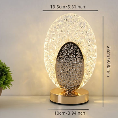 Rechargeable LED Crystal Table Lamp