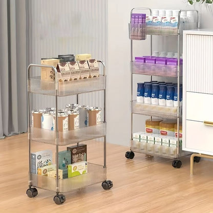 Clear acrylic smart trolley