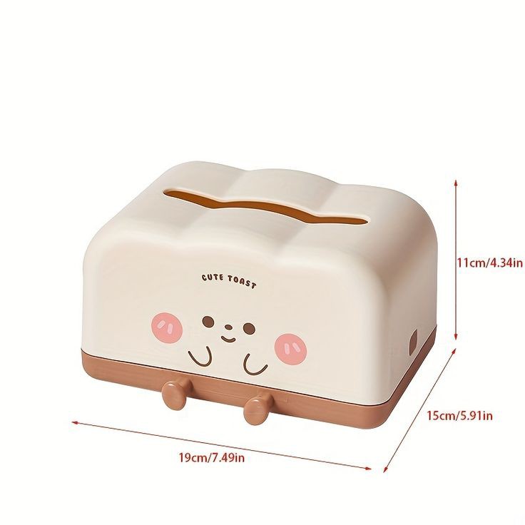 Cute Bread Design Tissue Box