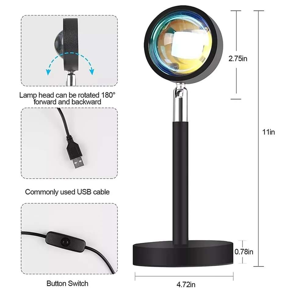 16 Colour RGB Sunset Lamp