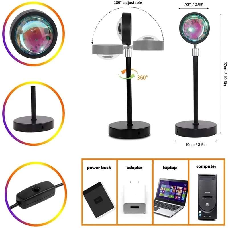 16 Colour RGB Sunset Lamp