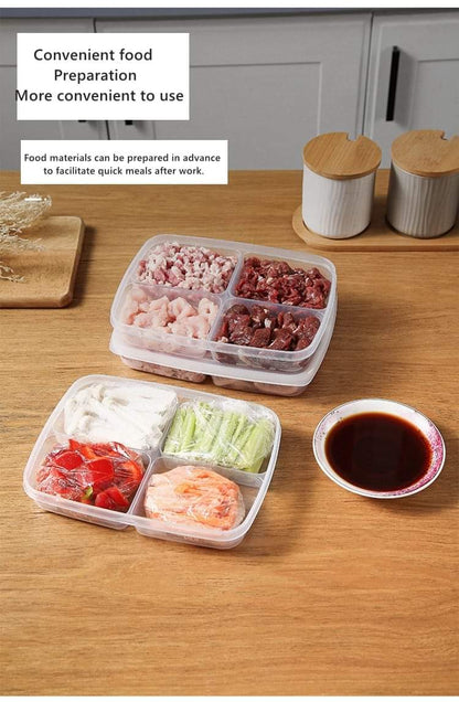 4 Grid Food Storage Box