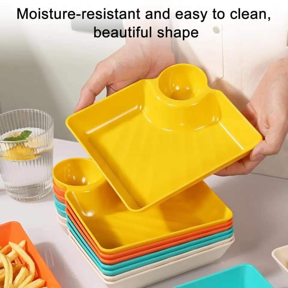 Divided Plastic Snacks Tray