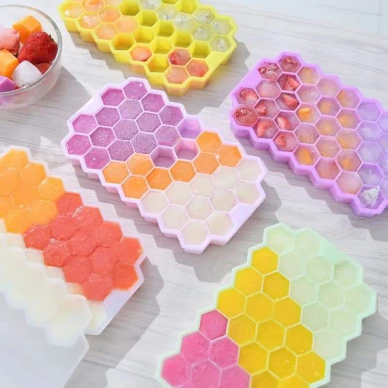 Silicone Ice Cube Tray With Lid