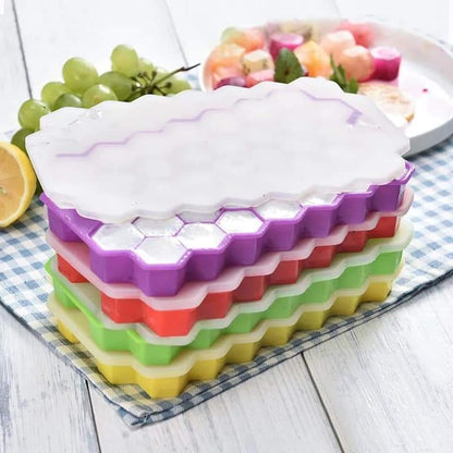 Silicone Ice Cube Tray With Lid