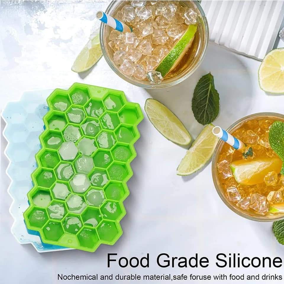 Silicone Ice Cube Tray With Lid