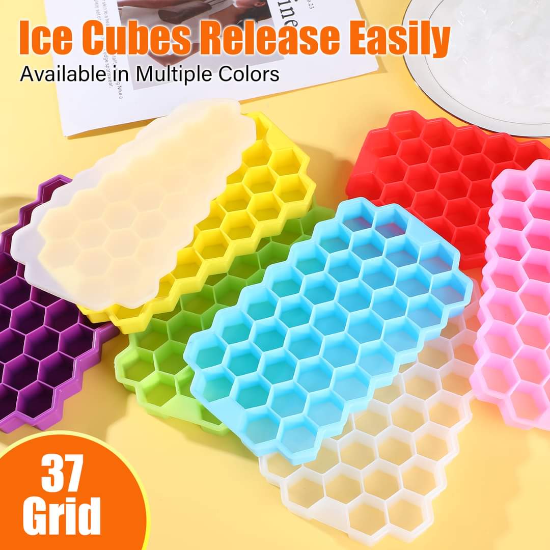 Silicone Ice Cube Tray With Lid