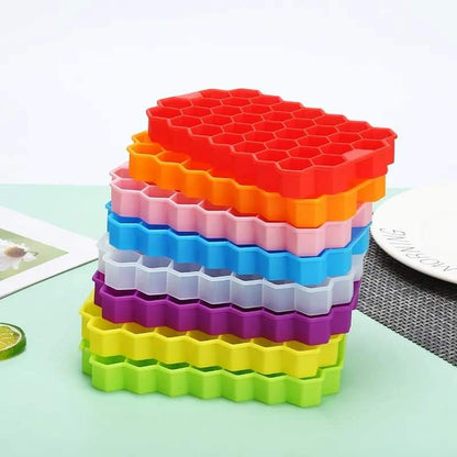 Silicone Ice Cube Tray With Lid