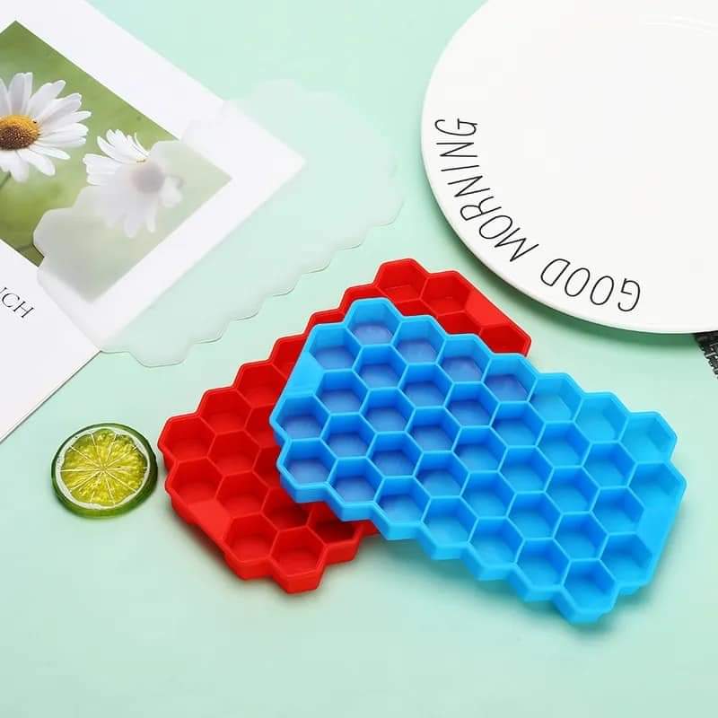 Silicone Ice Cube Tray With Lid