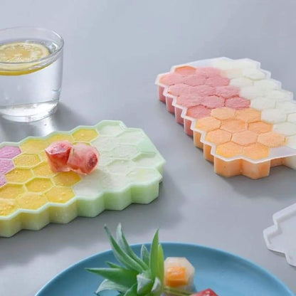 Silicone Ice Cube Tray With Lid