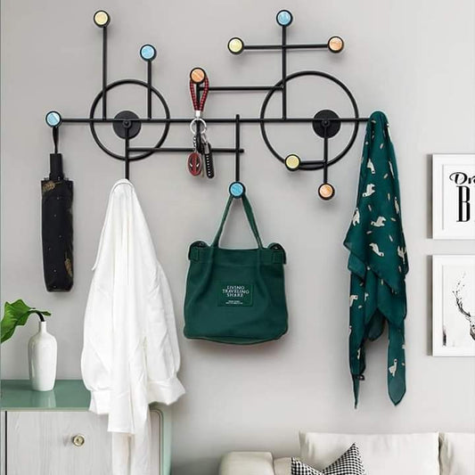 Modern Style Wall Shelf With Hooks