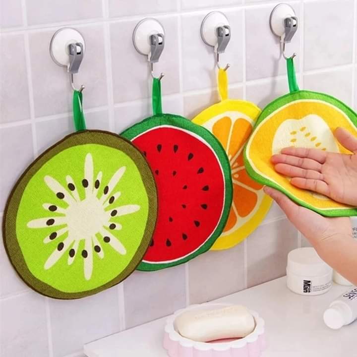 Fruit Pattern Kitchen Cleaning Towel (4pcs Set)