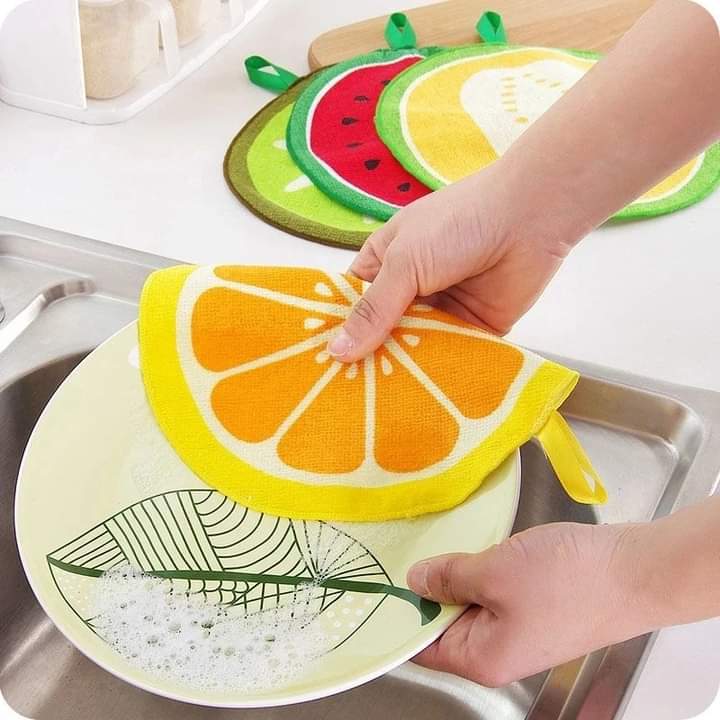 Fruit Pattern Kitchen Cleaning Towel (4pcs Set)