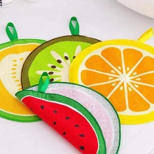 Fruit Pattern Kitchen Cleaning Towel (4pcs Set)