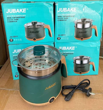 JUBAKE Electric Nonstick Hot Pot Cooker And Steamer