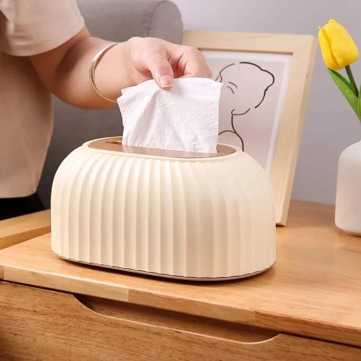 Nordic Striped Tissue Box Holder