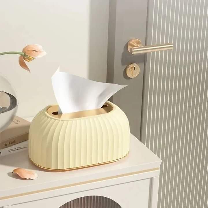 Nordic Striped Tissue Box Holder