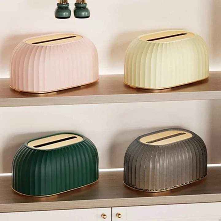 Nordic Striped Tissue Box Holder