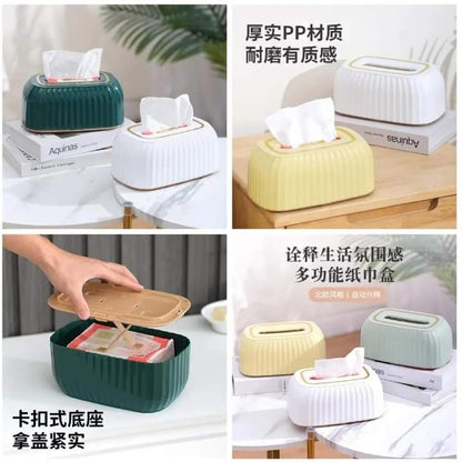 Nordic Striped Tissue Box Holder