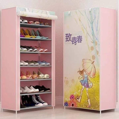 7 Layer Printed Shoe Rack