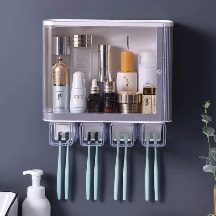 Toothbrush Holder With Storage Box