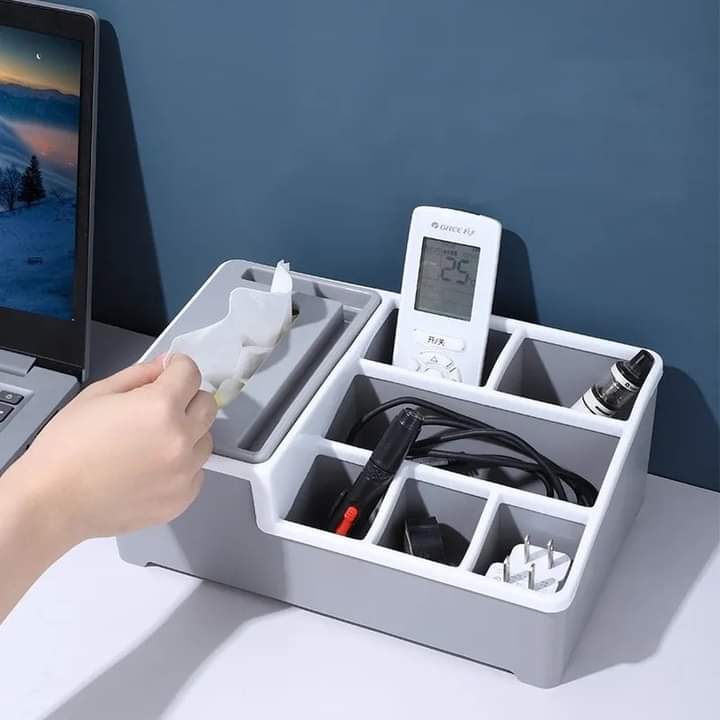 Multifunctional Desktop Tissue Storage Box