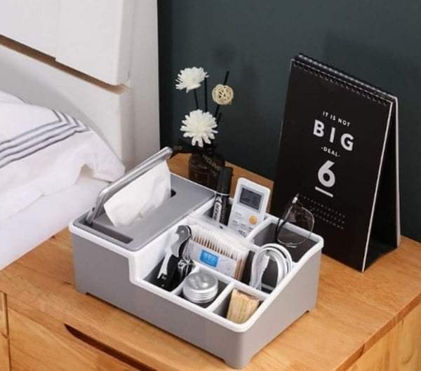 Multifunctional Desktop Tissue Storage Box