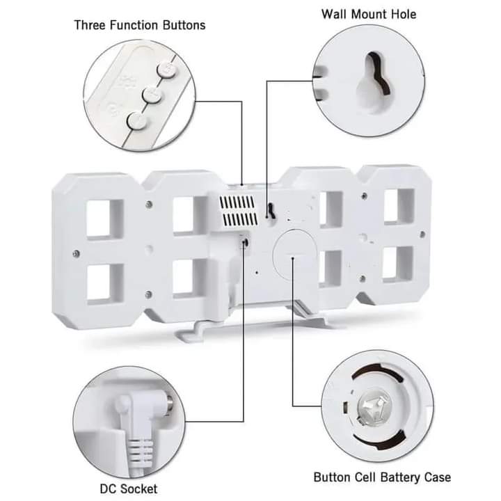 3d Led Digital Clock