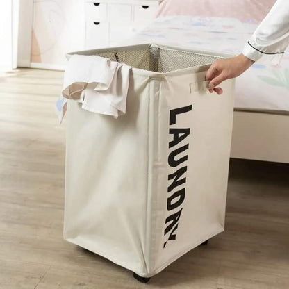 Household Dirty Laundry Clothes Storage Basket with Wheels