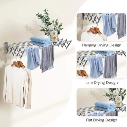 Wall Mounted Towel & Clothes Rack