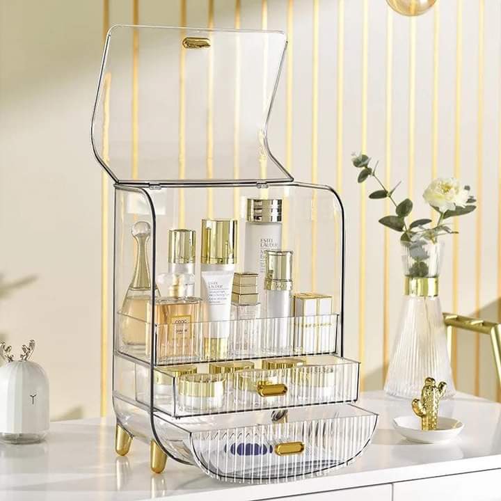 Large Capacity Transparent Cosmetics Organizer