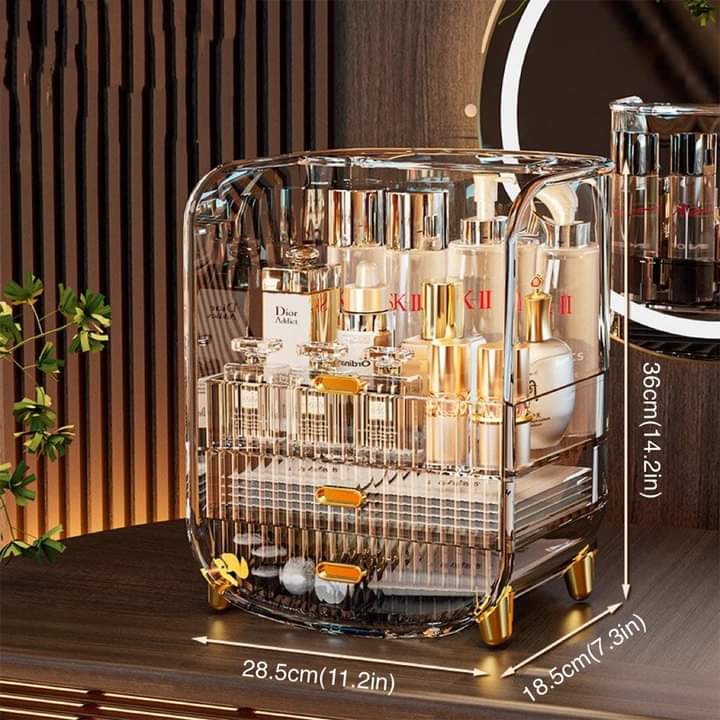 Large Capacity Transparent Cosmetics Organizer