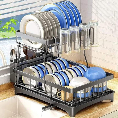 2 Tier Dish Drying Rack