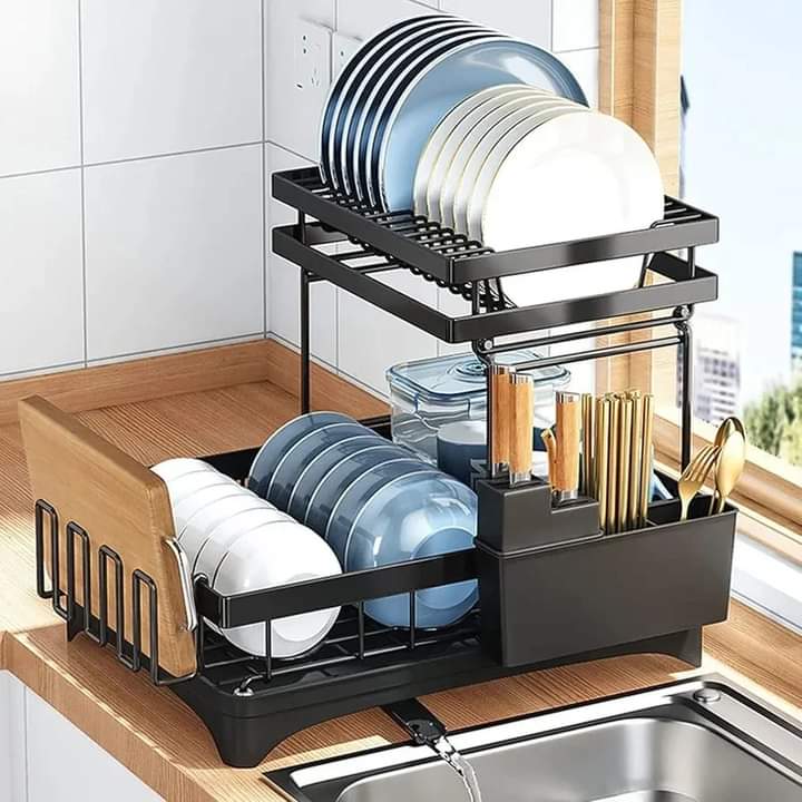 2 Tier Dish Drying Rack