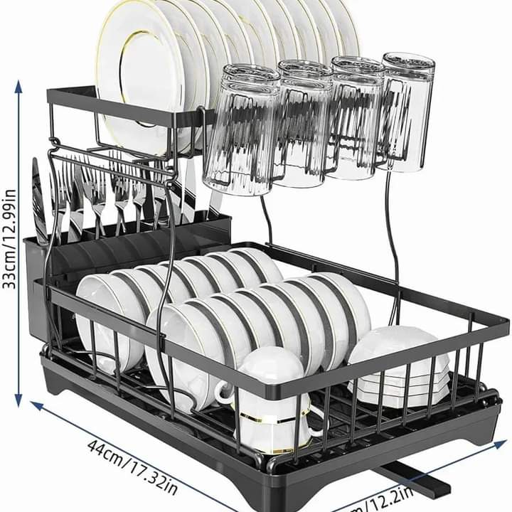 2 Tier Dish Drying Rack