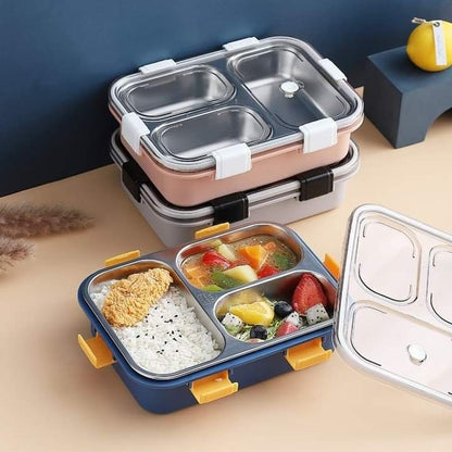 Stainless Steel Portable Lunch Box (Heavy Quality)