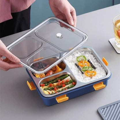 Stainless Steel Portable Lunch Box (Heavy Quality)