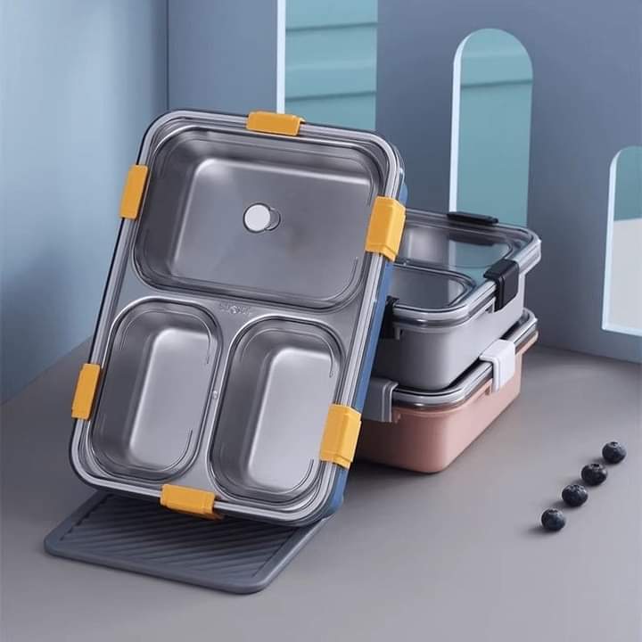 Stainless Steel Portable Lunch Box (Heavy Quality)