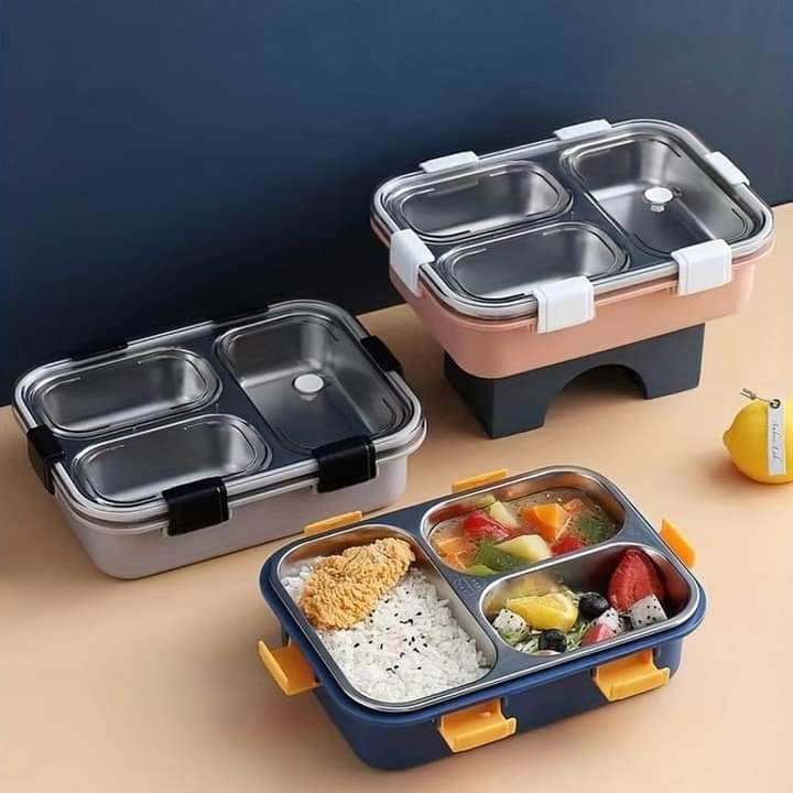 Stainless Steel Portable Lunch Box (Heavy Quality)