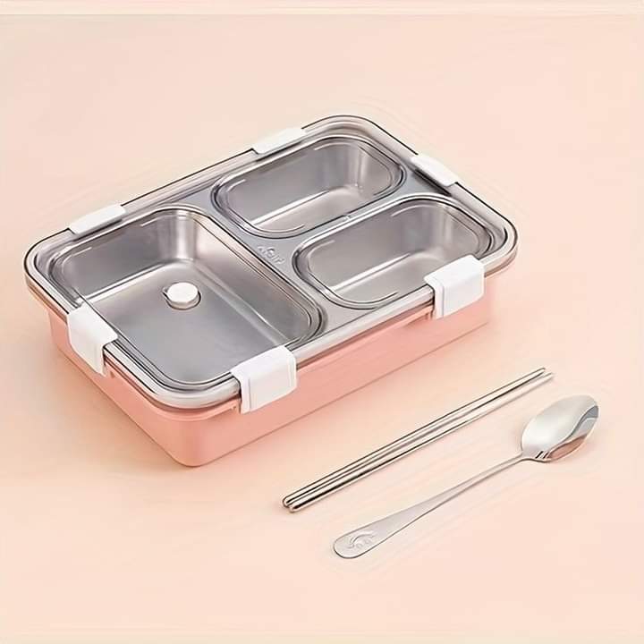 Stainless Steel Portable Lunch Box (Heavy Quality)