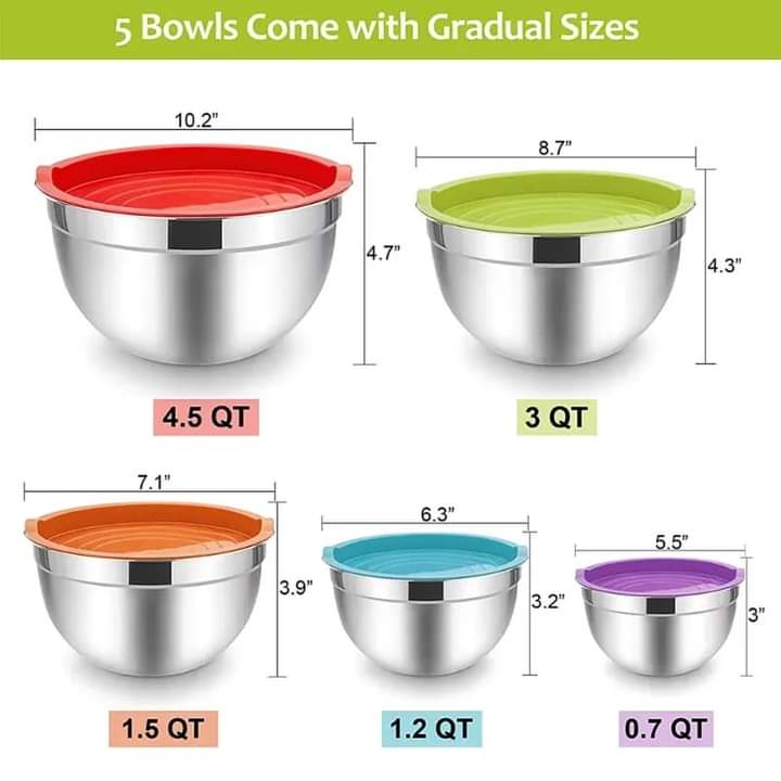 Multipurpose Bowl Set (5pc)