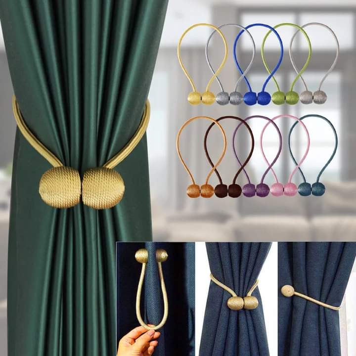 Magnetic Curtain Clip Holder (2Pcs)