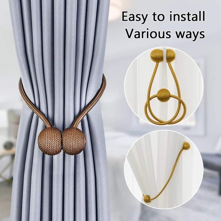 Magnetic Curtain Clip Holder (2Pcs)