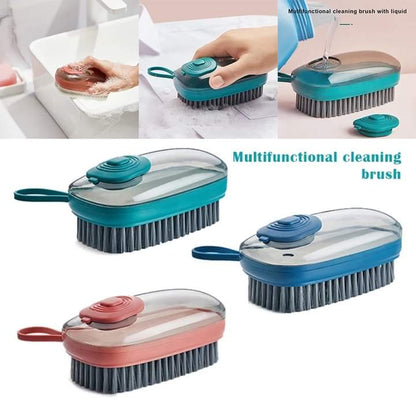 Liquid Soap Dish Washing Cleaning Brush