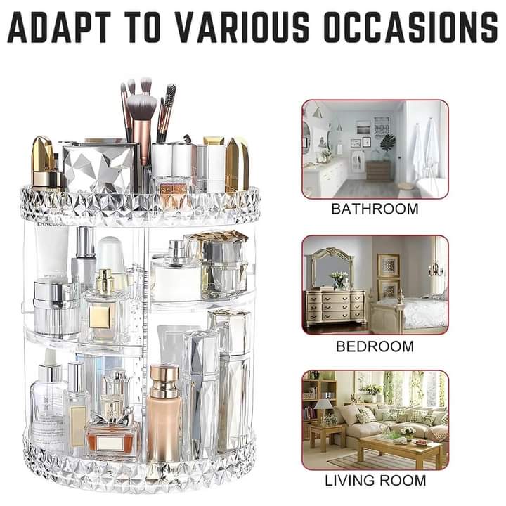 Rotating Cosmetics Storage Organizer