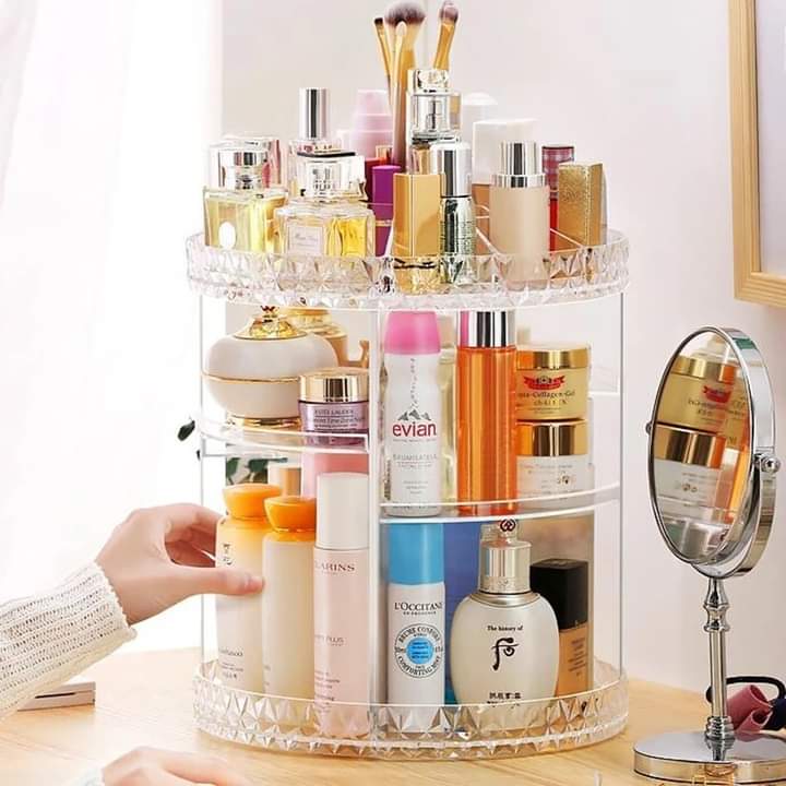 Rotating Cosmetics Storage Organizer