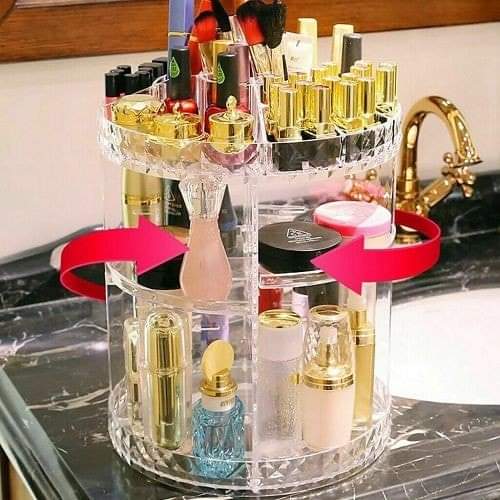 Rotating Cosmetics Storage Organizer