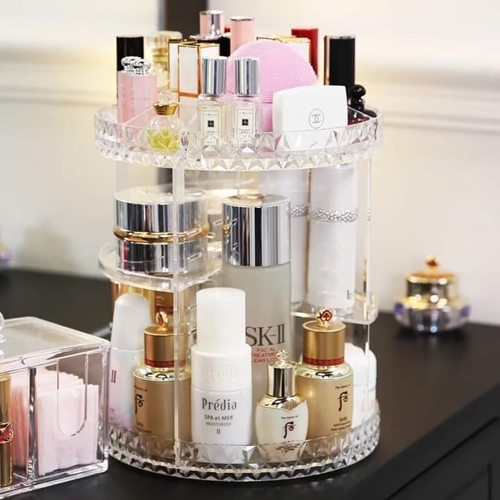 Rotating Cosmetics Storage Organizer