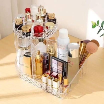 360 Rotating Tray Cosmetic Organizer