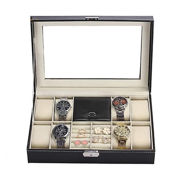 8 Grid Watch + Ring Organizer box